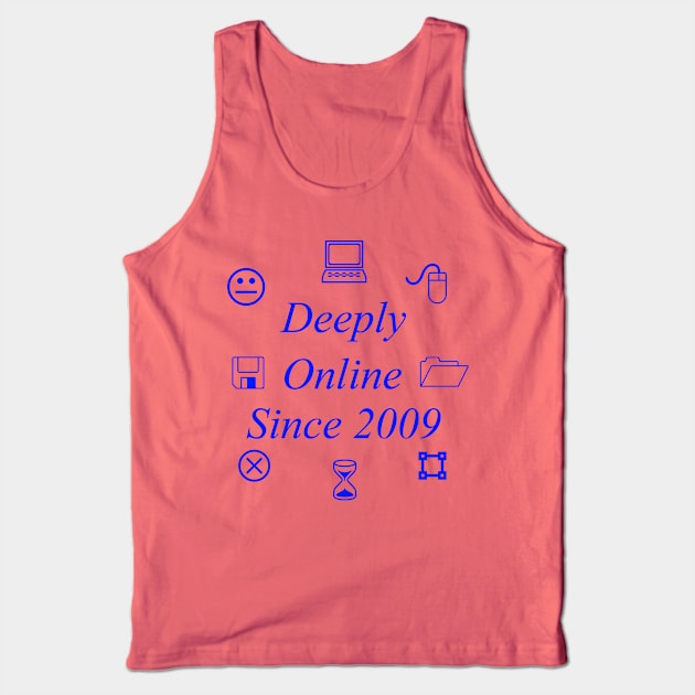 Deeply Online (blue) Tank Top by adrianimation